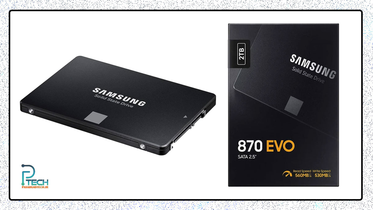 جعبه و بسته بندی اس اس دی سامسونگ 870 EVO ظرفیت 2 ترابایت