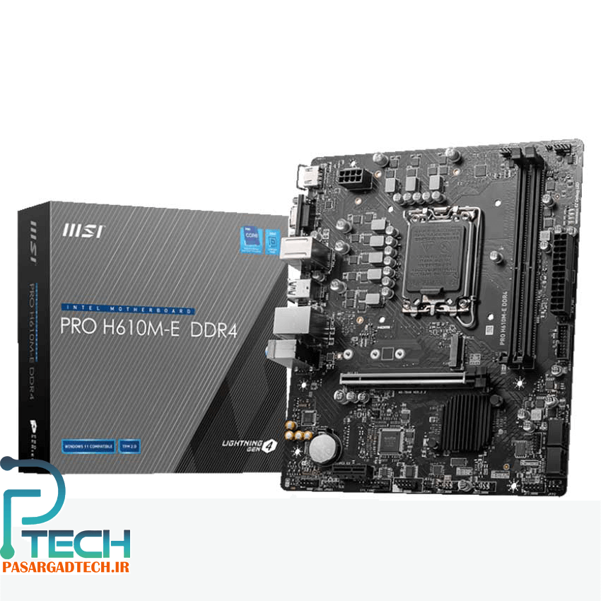 مادربرد ام اس آی مدل MSI PRO H610M-E DDR4 ا MSI PRO H610M-E