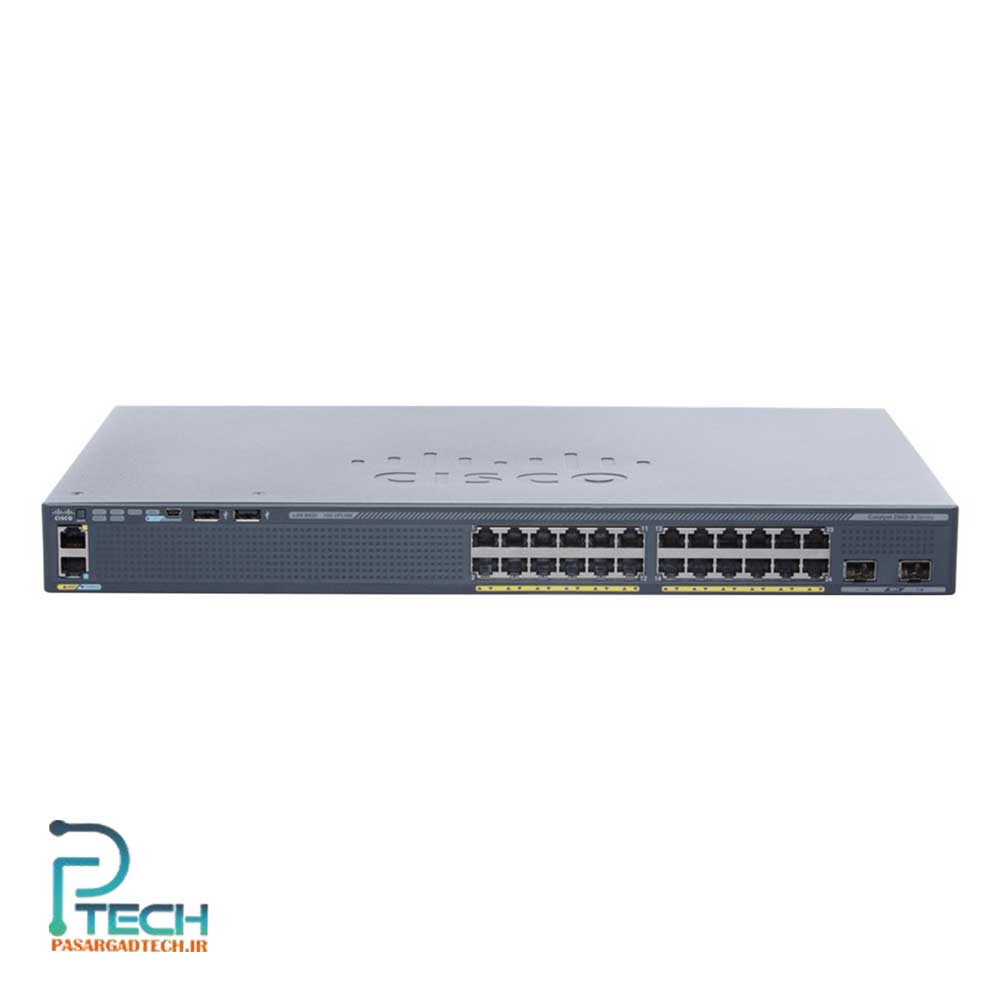 سوئیچ شبکه مدیریتی سیسکو 24 پورت مدل WS-C2960X-24TD-L